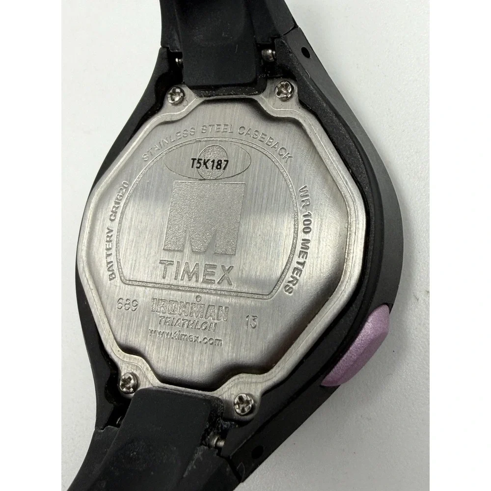Timex T5K187 New Battery 689‎ Ladies Ironman Triathlon 34MM 7.5